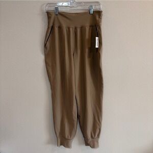 Old Navy PowerSoft High Rise Ankle Joggers Womens M Go-Dry Pockets Athleisure